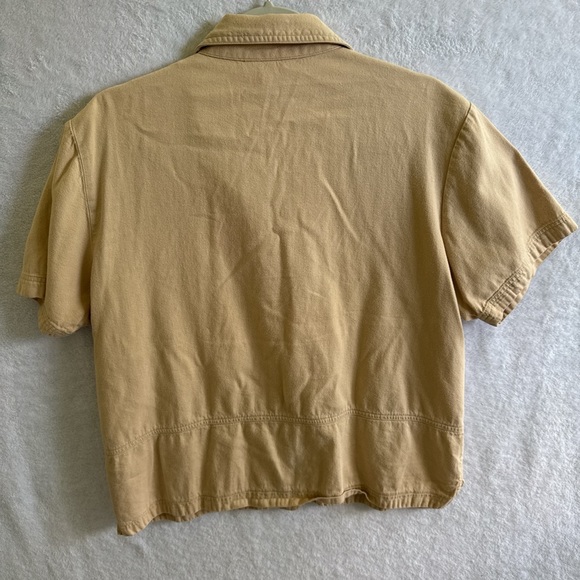 Teddi Beige Embroidered Button-Down Shirt - Picture 6 of 9